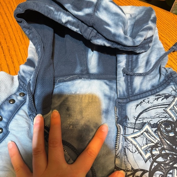 Sinful by Affliction Y2K 2000s Hoodie Size Large - Picture 2 of 4